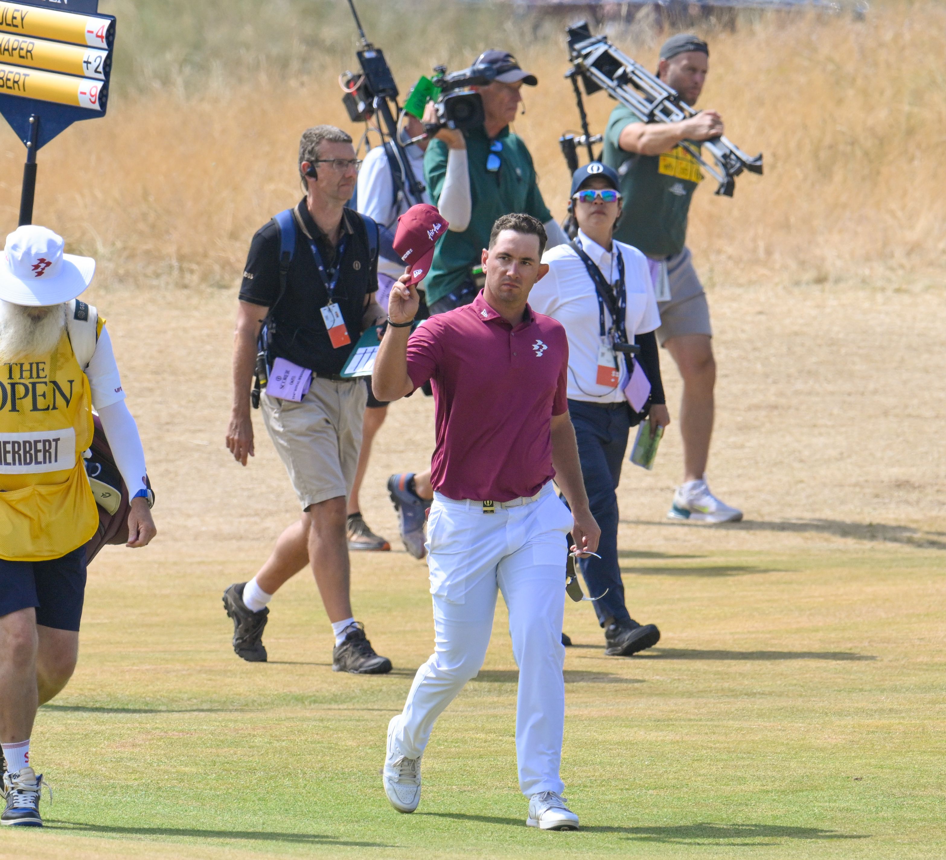 Lucas Herbert went low on Friday at The Open.