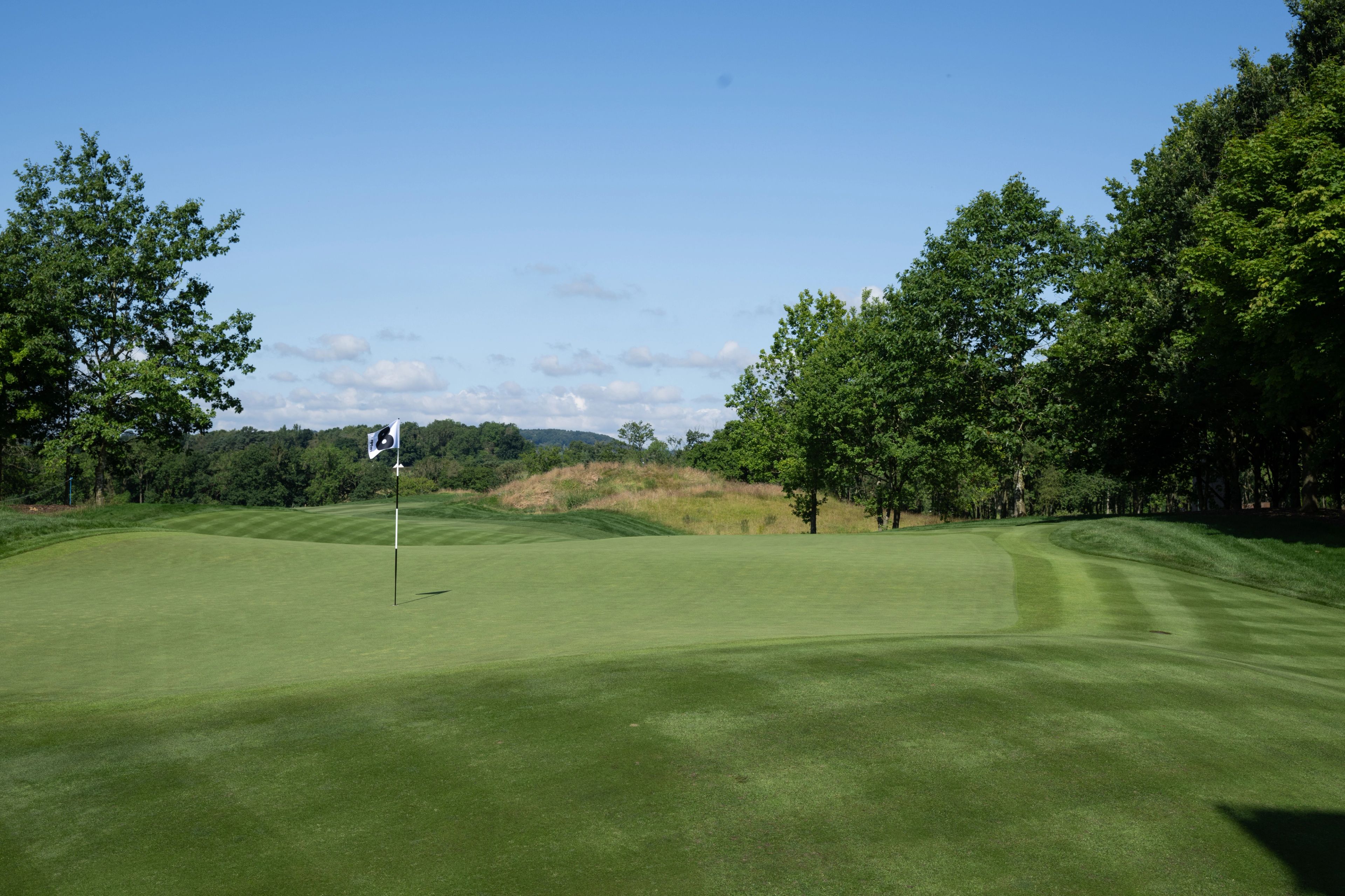An overview of the sixth hole in 2024 at JCB Golf & Country Club.