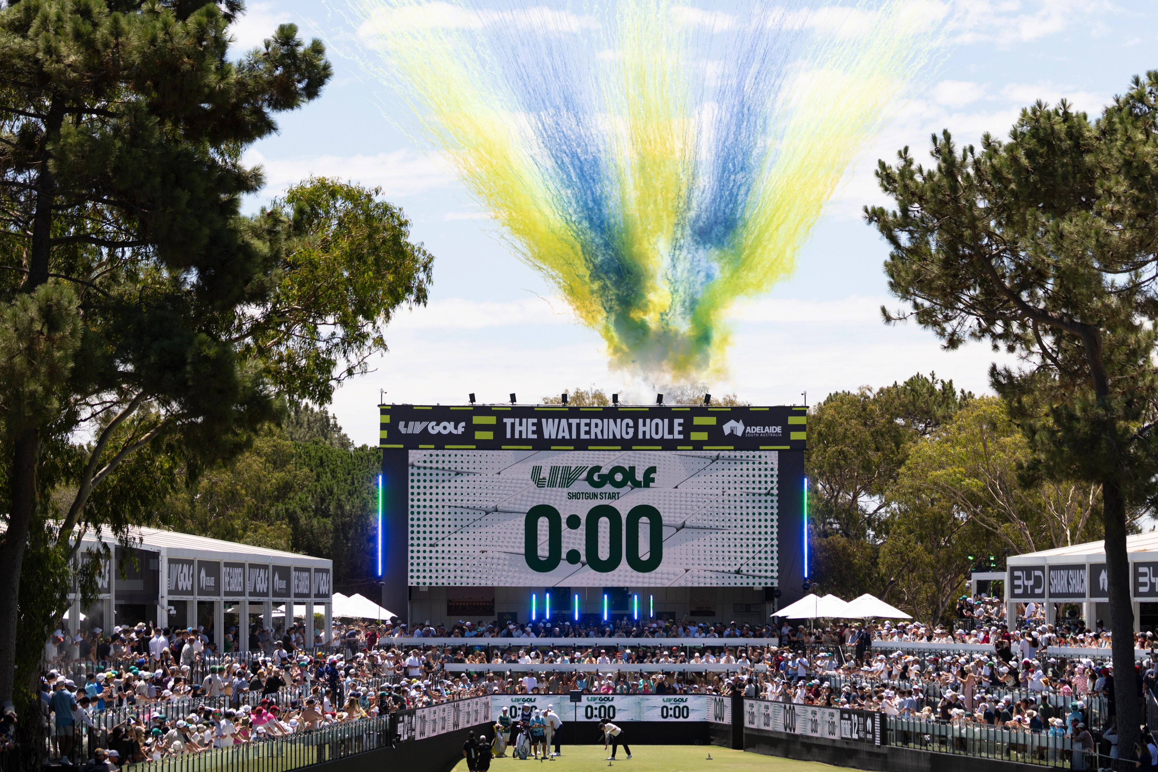 LIV Golf shotgun start 