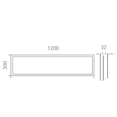 Vista 2 de PANEL LED PERFORMANCE RECTANGULAR 30X120 / 60X120