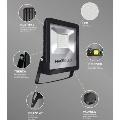 Vista 2 de MACROLED Reflector PRO de 10W a 50W 