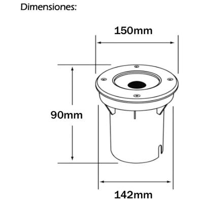 Vista 2 de SPOT DE PISO LED 15W