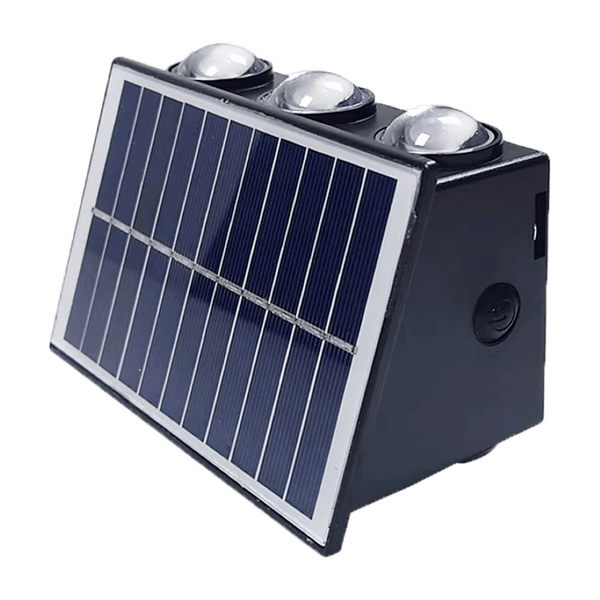APLIQUE BIDIRECCIONAL 6 LEDS SOLAR