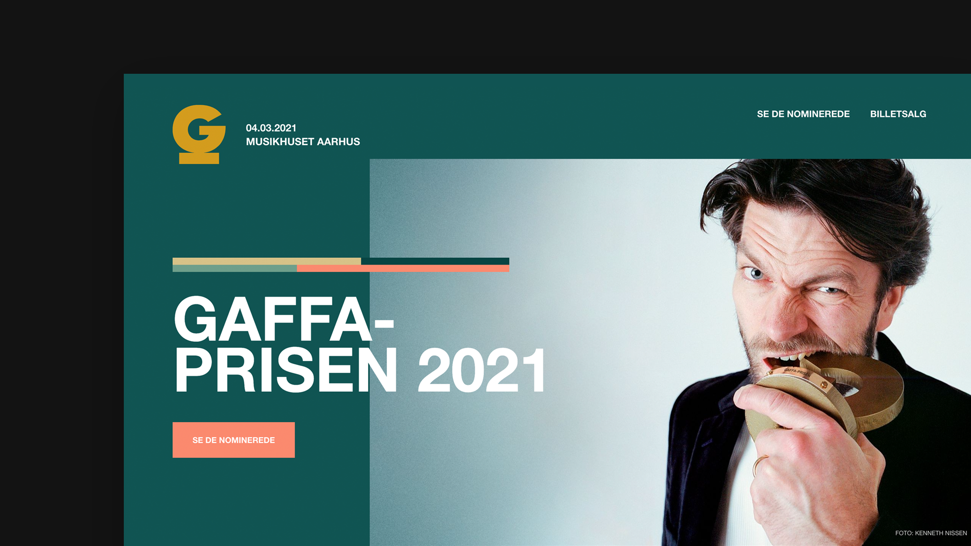 GAFFA-PRISEN - voting page - desktop version