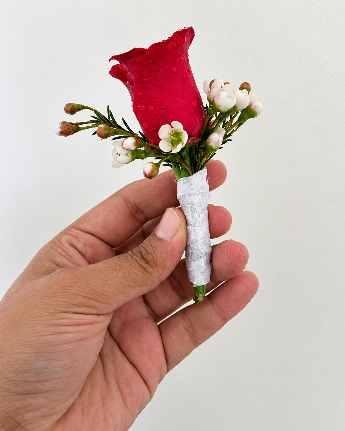 Scarlet Rose Boutonniere