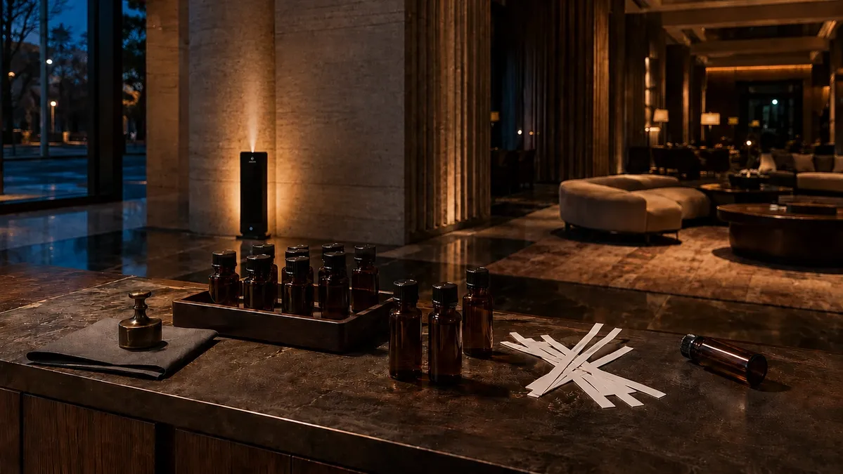 Hotel lobby running a signature scent programme - Airosyn