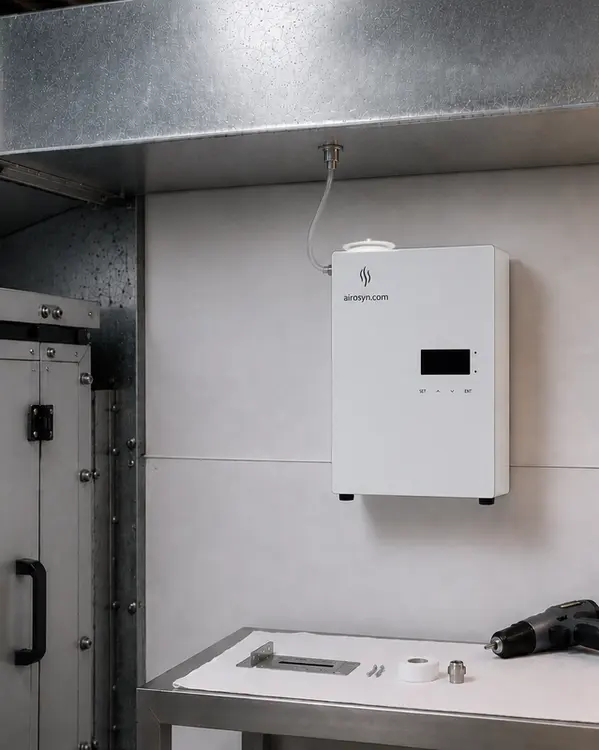 Airosyn hardware being installed at Sportsyard