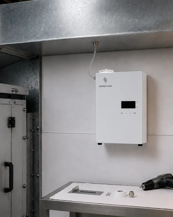 Airosyn hardware being installed at Sportsyard