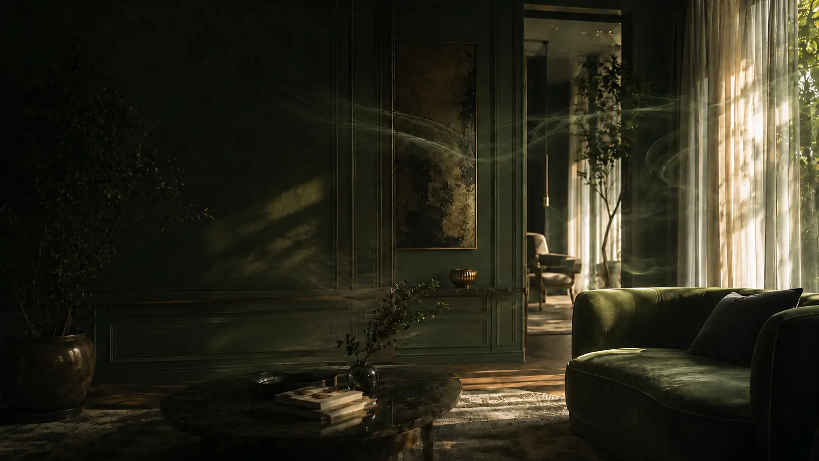 Airosyn scent diffuser in a luxury commercial interior