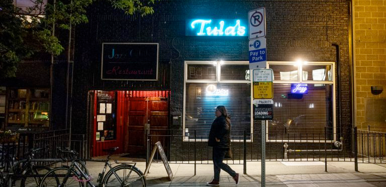 Tula's Jazz Club in Belltown on April 25, 2019. (Photo by Dorothy Edwards/Crosscut)