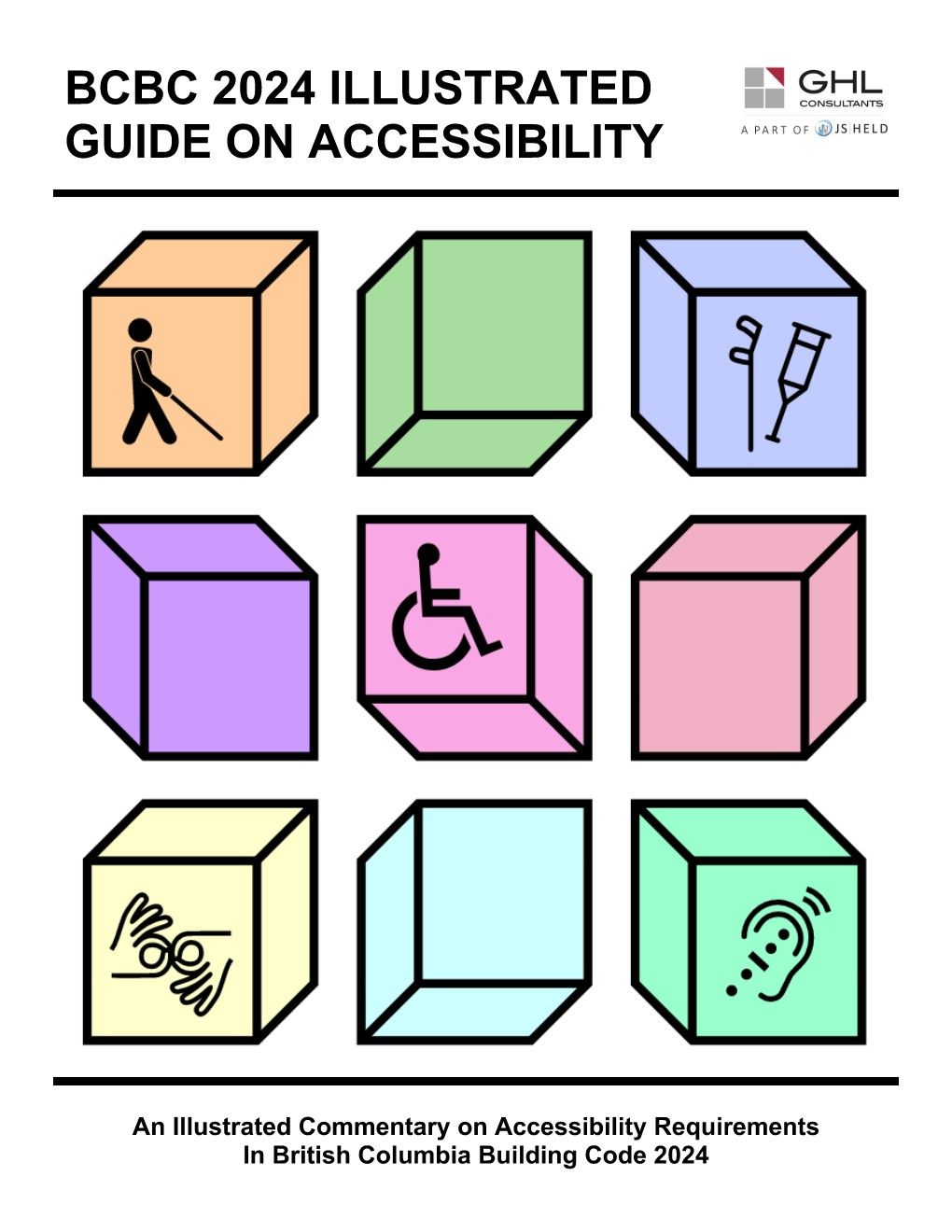 Cover of the GHL BCBC 2024 Illustrated Guide on Accessibility