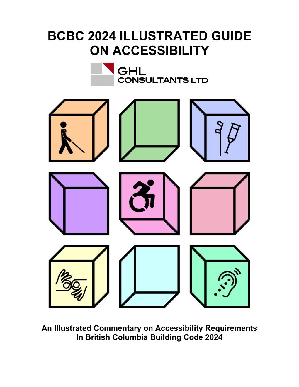 Cover of the GHL BCBC 2024 Illustrated Guide on Accessibility