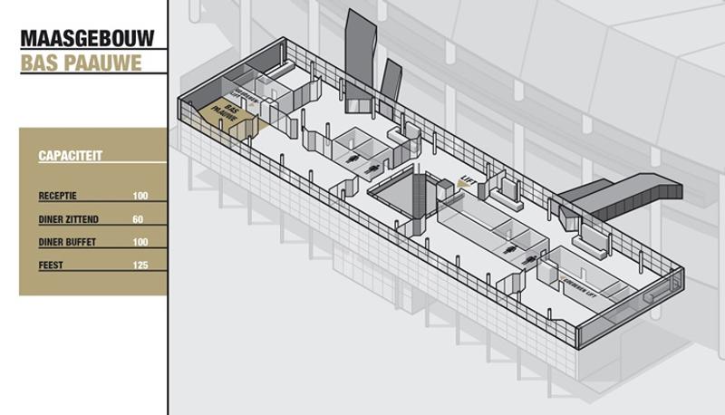 Plattegrond Bas Paauwe zaal