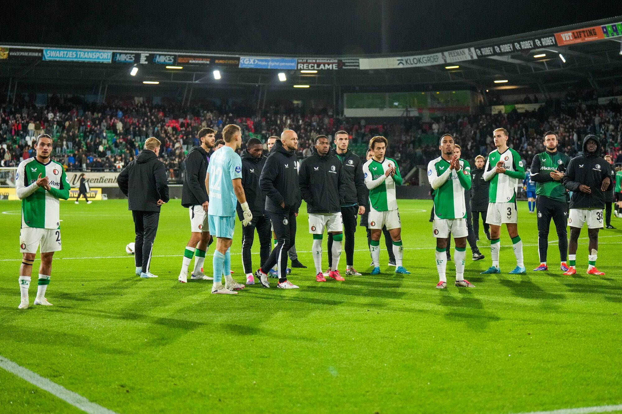 Thanking the away fans header en