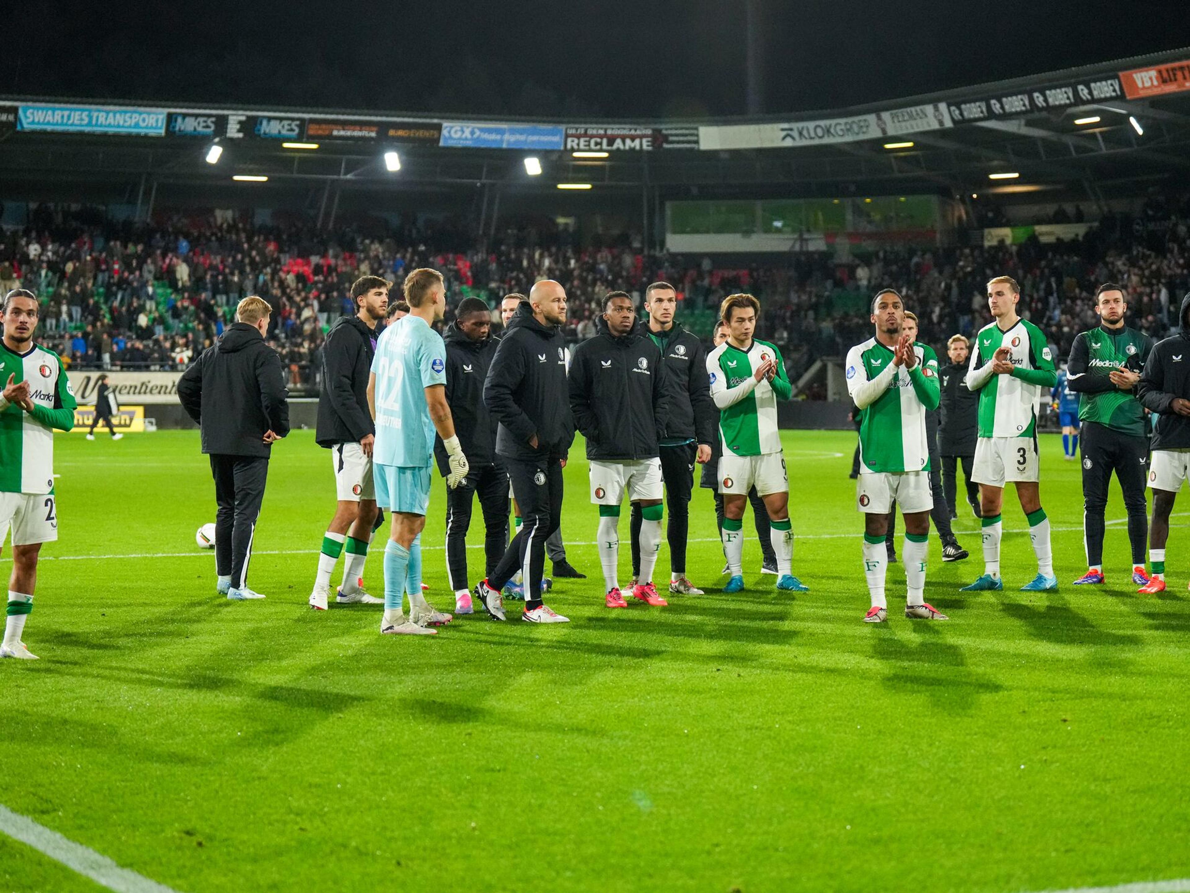 Thanking the away fans header en