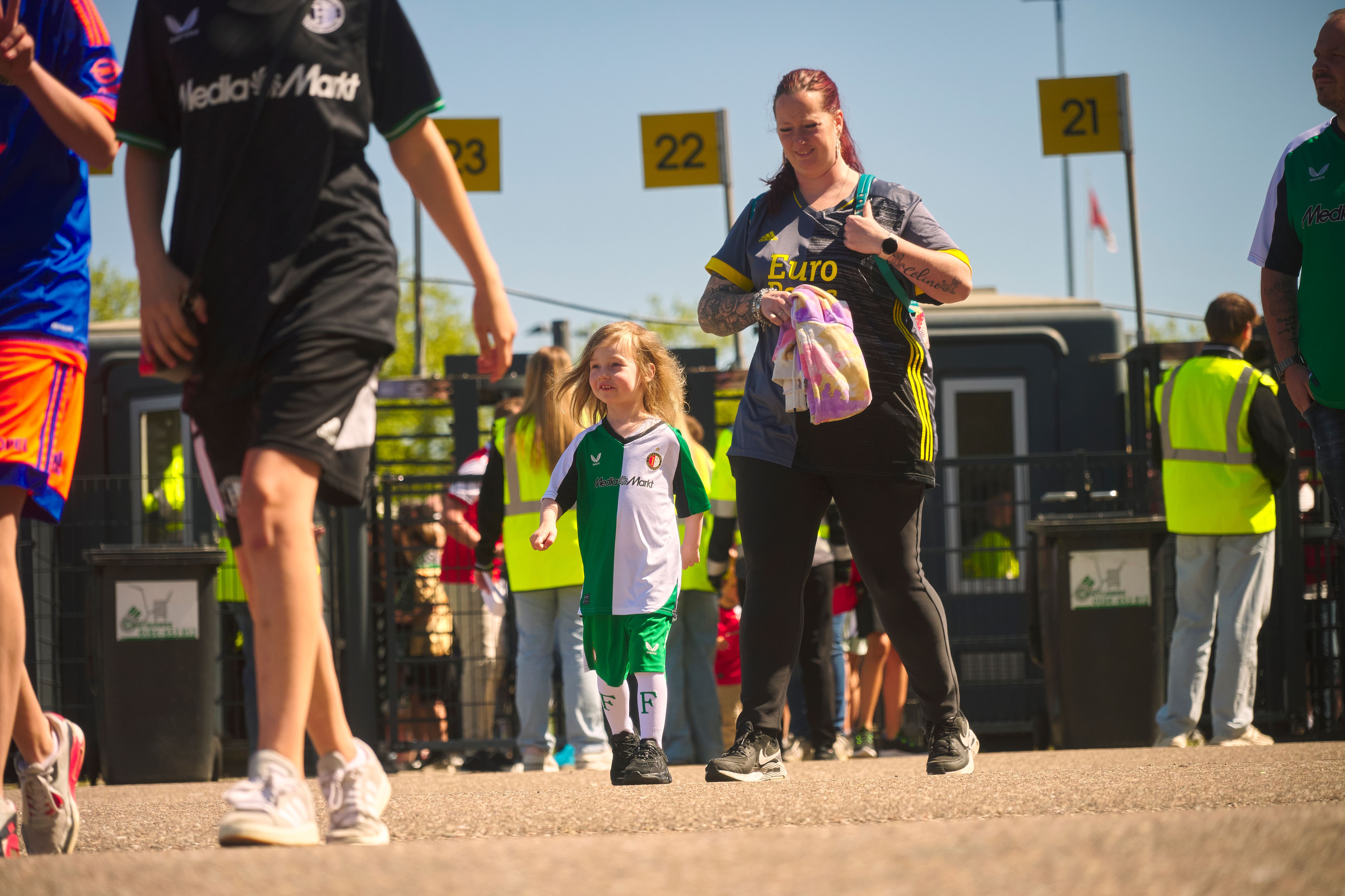Kameraadjeswedstrijd Feyenoord V1 - Excelsior in De Kuip