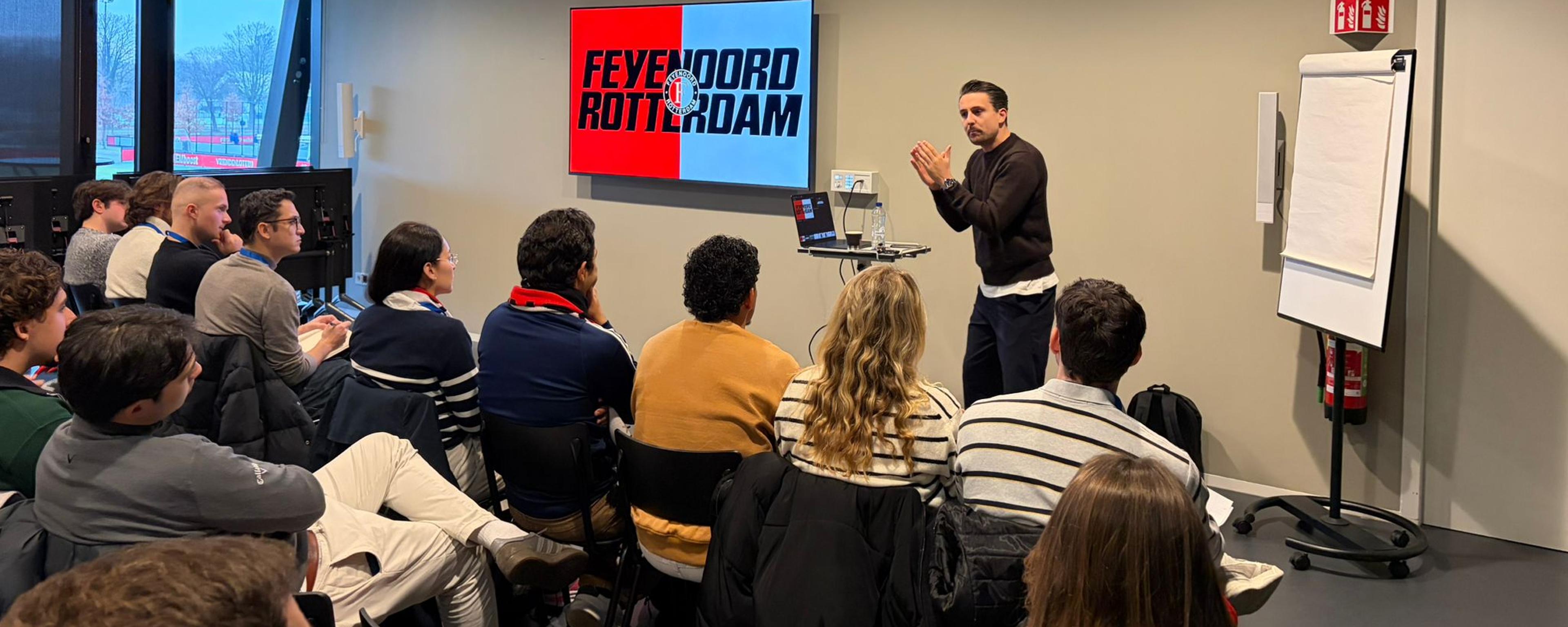 Presentation by Zeb Jacobs to the students of the Real Madrid Graduate School