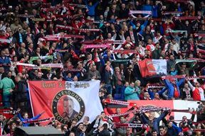 Uitsupporters bij Excelsior-Feyenoord