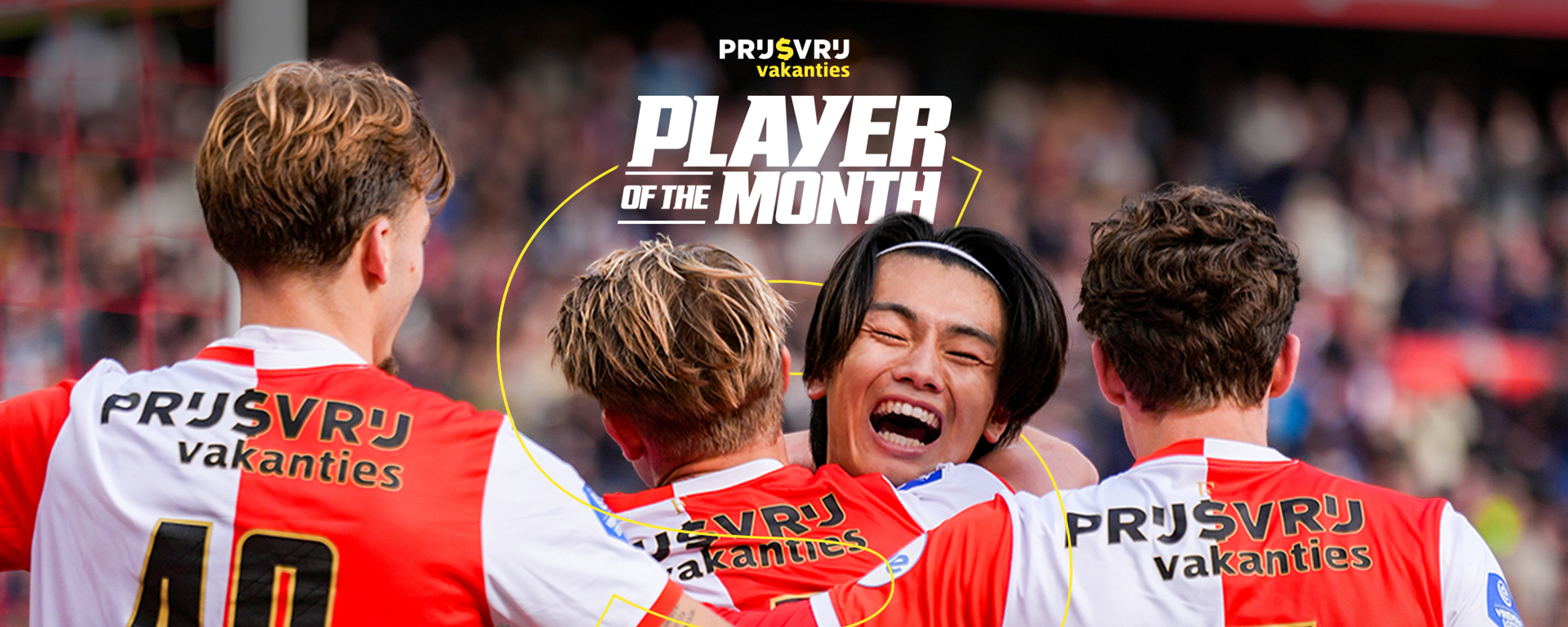 Player of the Month visual met diverse Feyenoord 1-spelers
