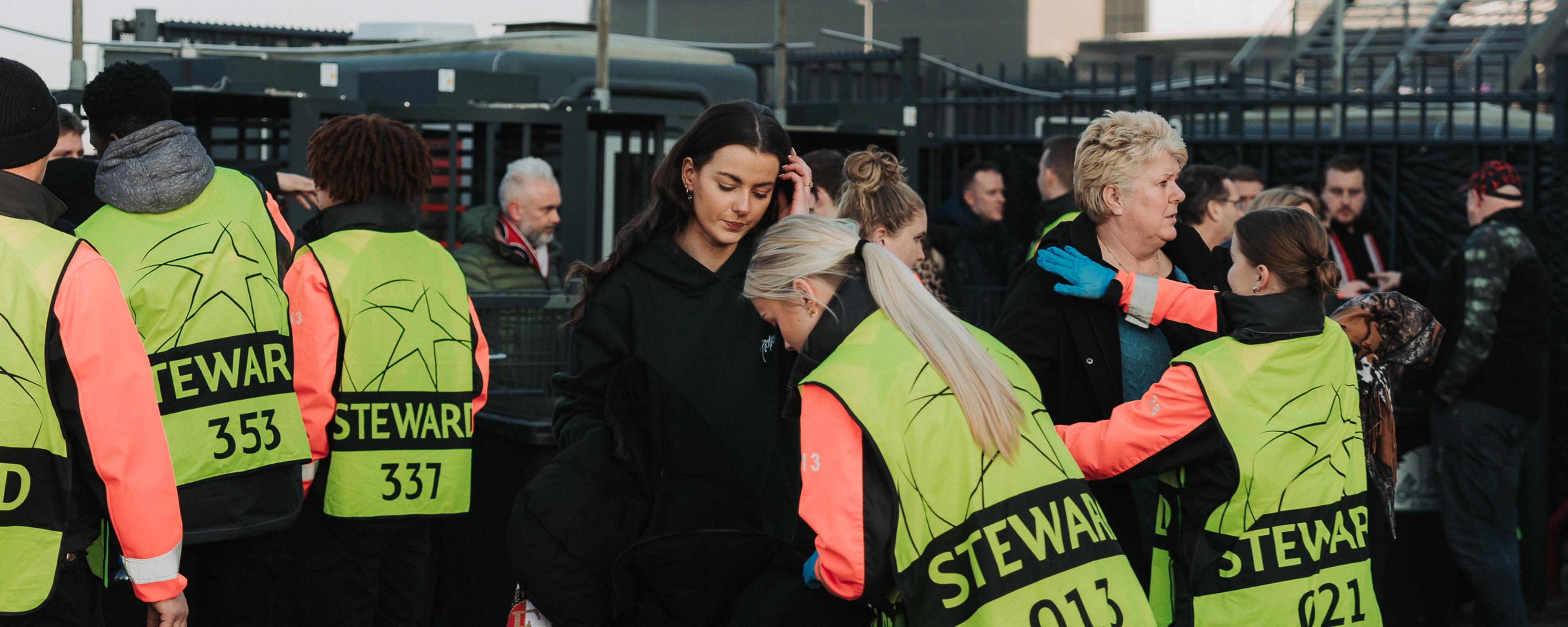 Afbeelding van tassencheck voor aanvang van thuisduel met Inter
