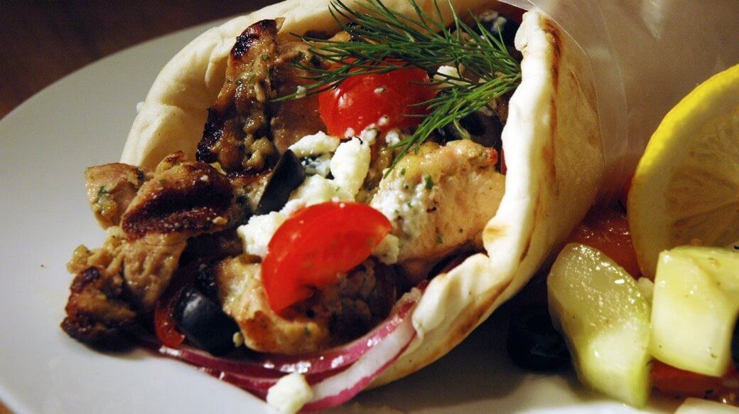 #3 CHICKEN KABOB PITA WRAP