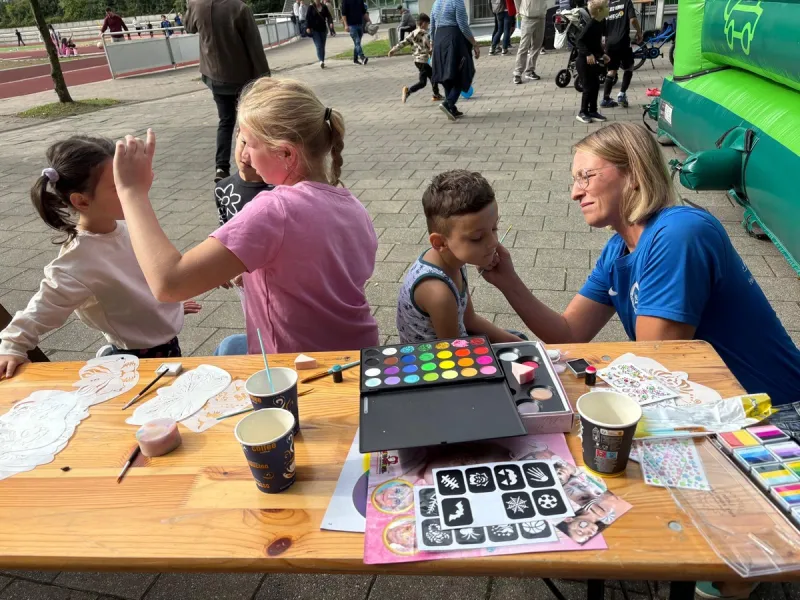 Unsere Kinderschminkabteilung hatte allerhand zu tun.
