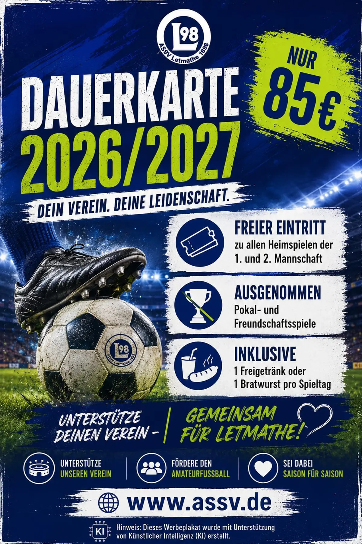 ASSV Dauerkarten jetzt verfügbar!