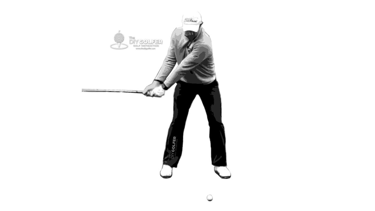 P2 swing position face on view