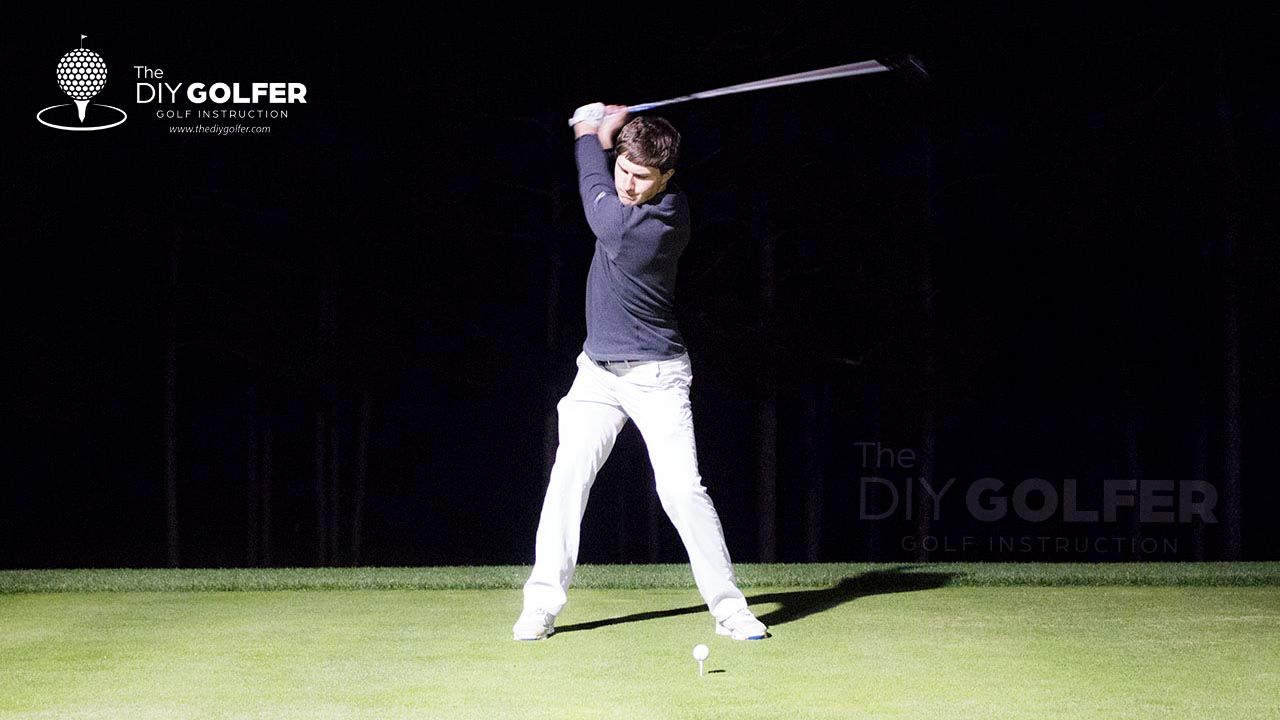 Night Golf Swing Photo: Top of Backswing FO