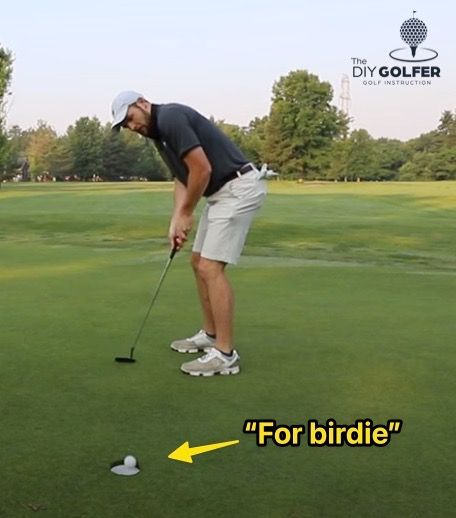 Golf Putting Photo: Hitting a Birdie Putt