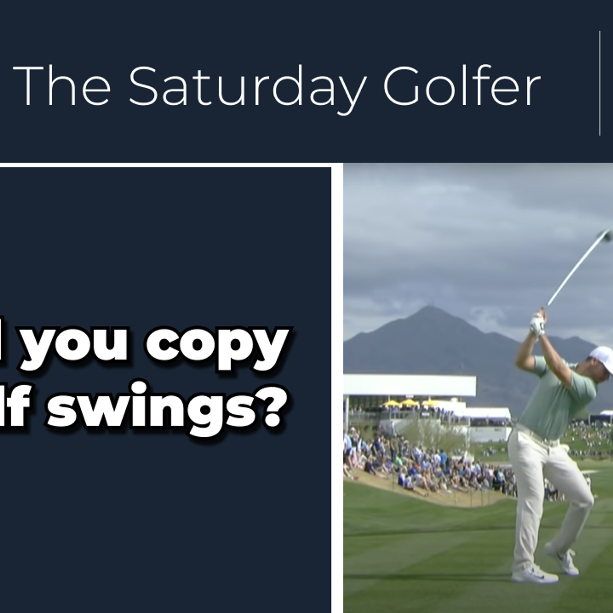 What is the best pro golf swing to copy?