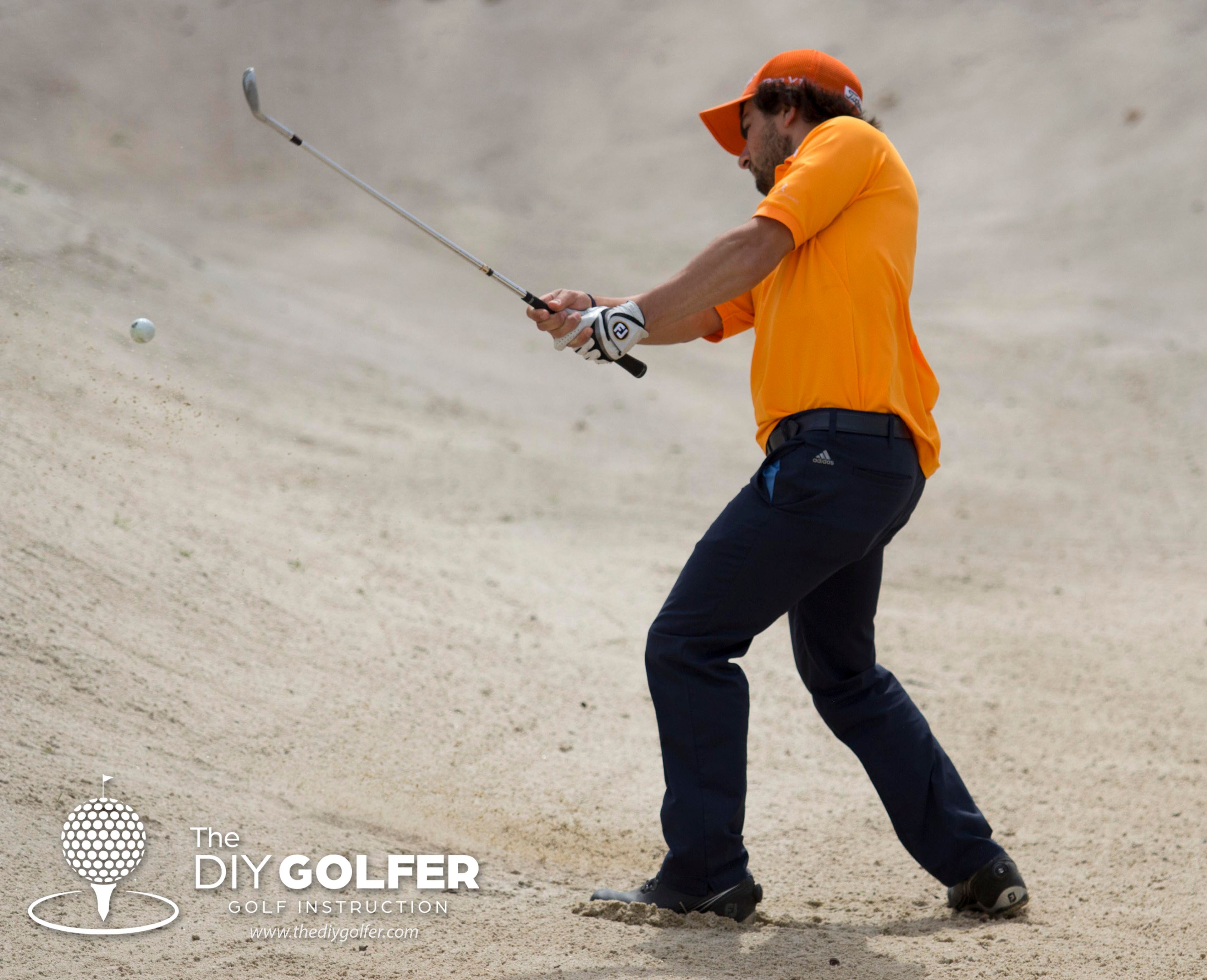 Golf Bunker Photo: Follow Through