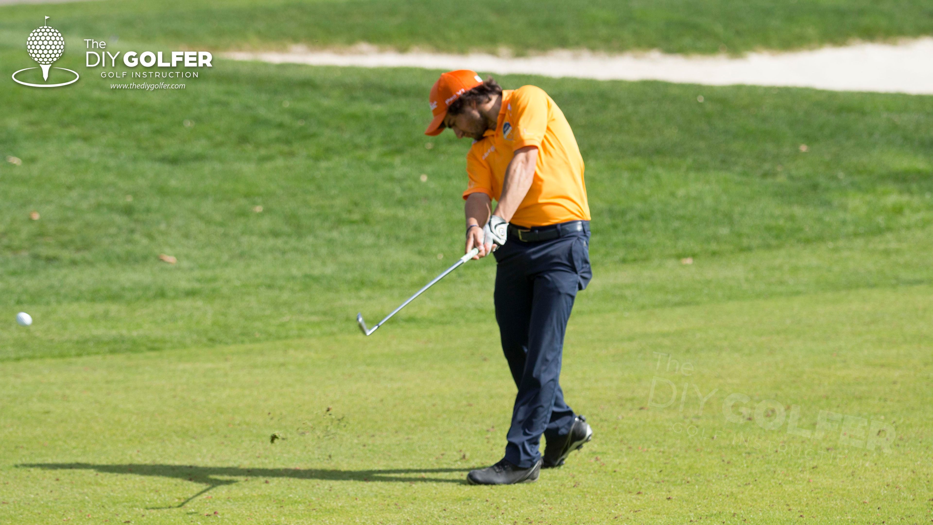 Golf Swing Photo: Orange Shirt Follow Through