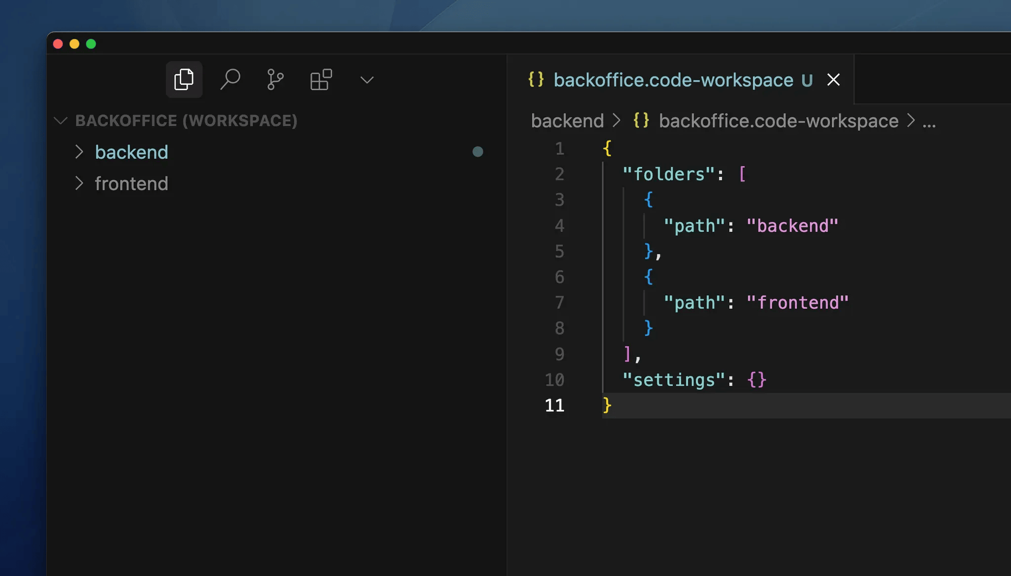 Multi-root workspaces in Cursor