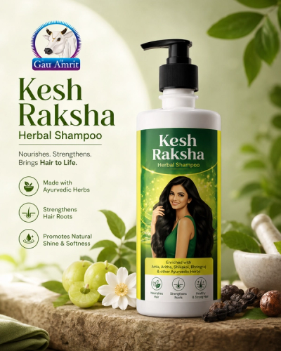 Gau Amrit Kesh Raksha Herbal Shampoo