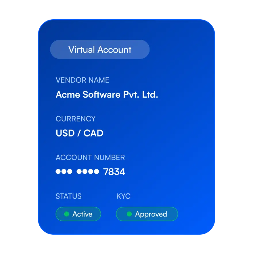 Vendor payment workflow dashboard