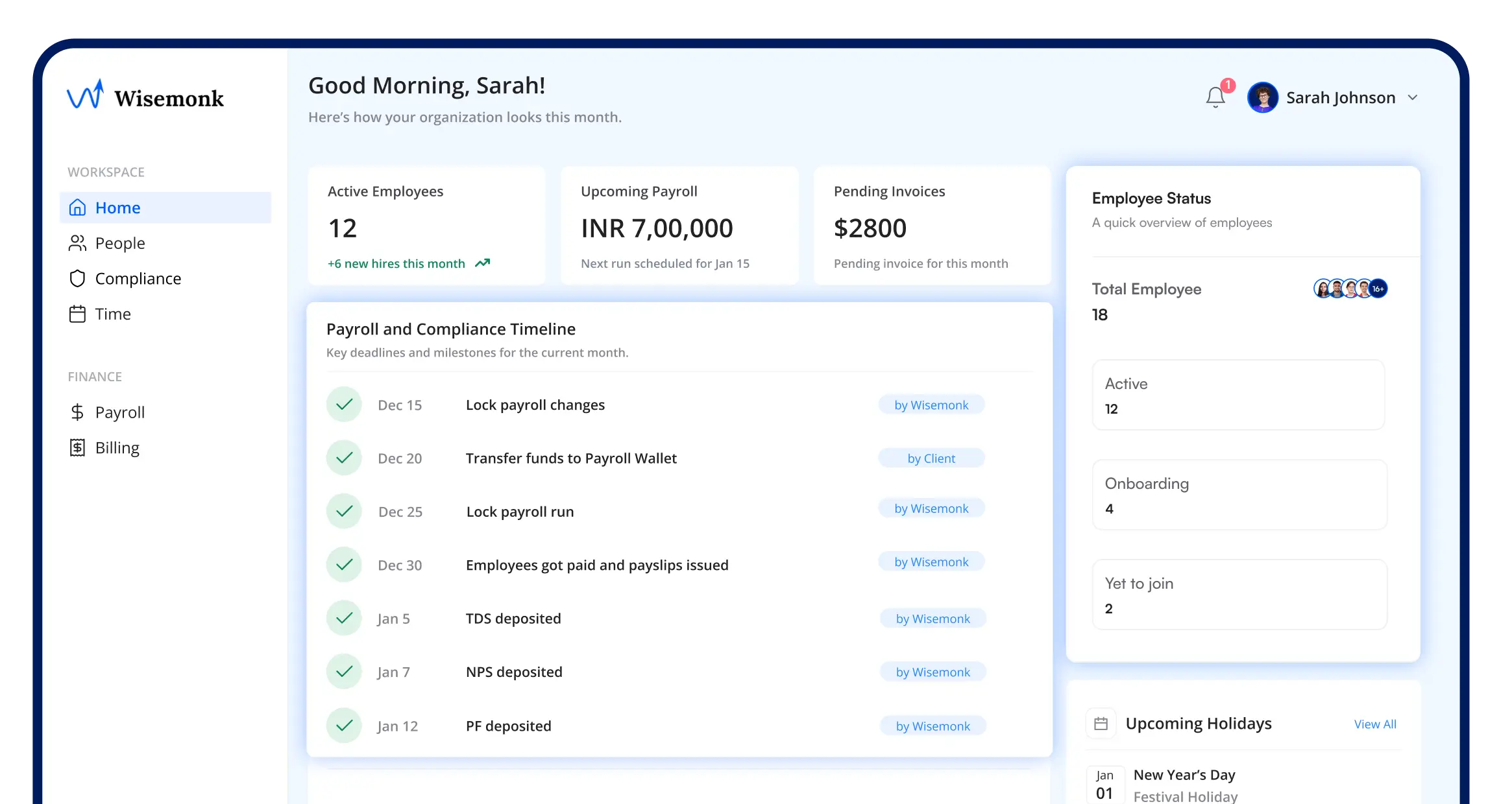 Wisemonk HR platform