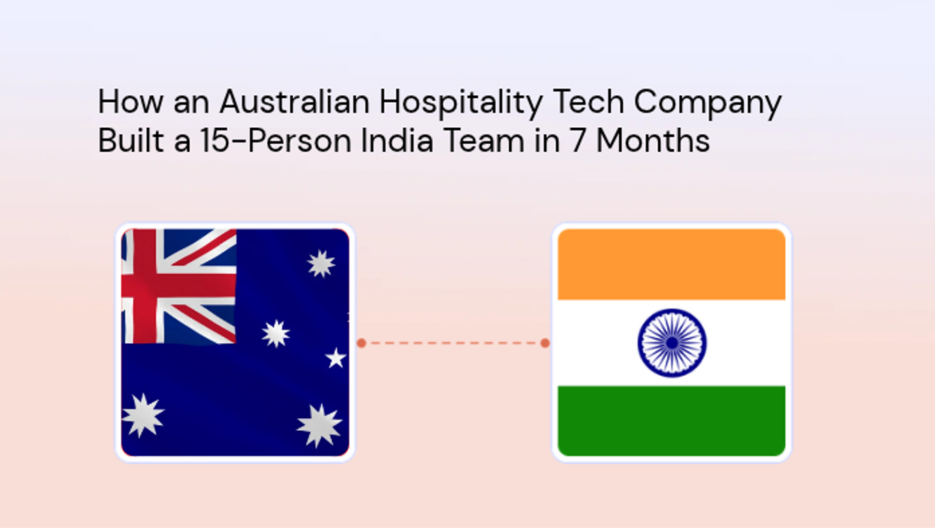 How an Australian Hospitality Tech Company Built a 15-Person India Team in 7 Months