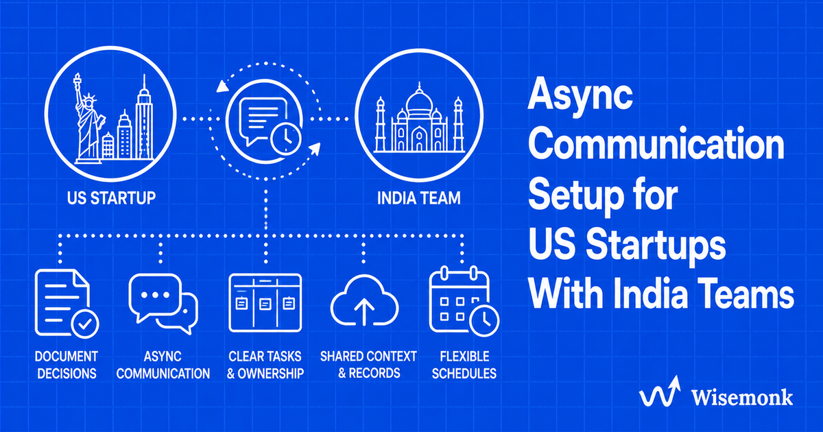Async Communication Setup for US Startups With India Teams