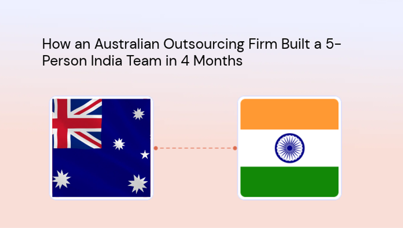 How an Australian Outsourcing Firm Built a 5-Person India Team in 4 Months