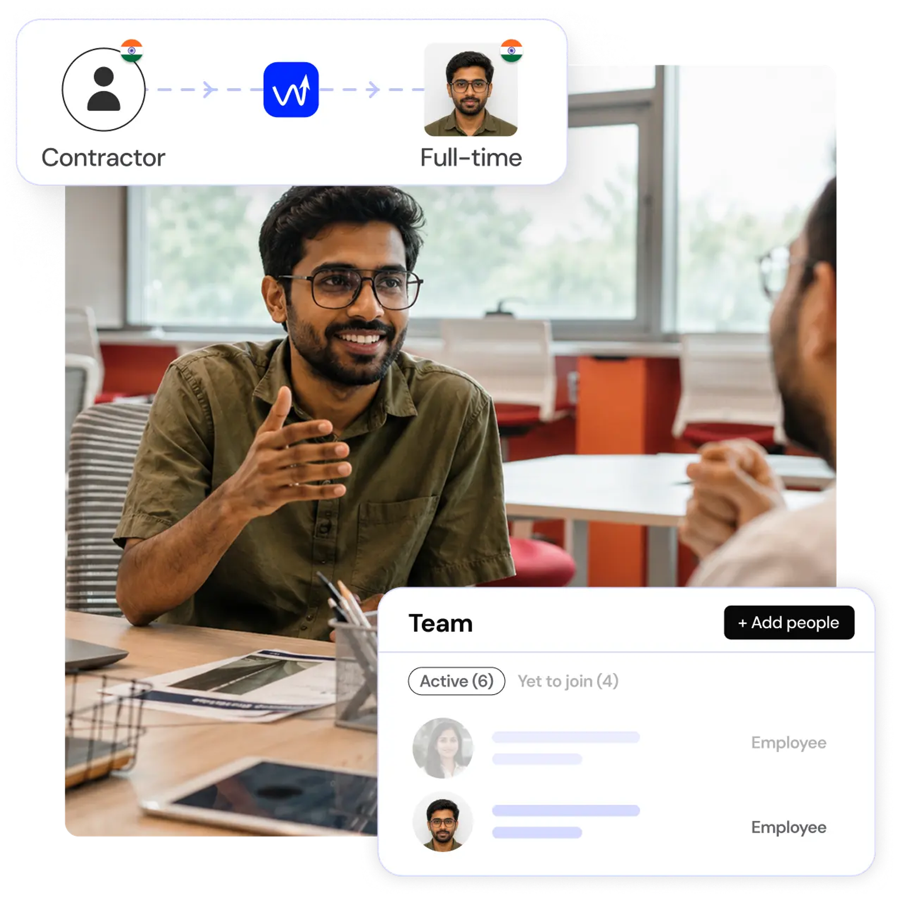 Convert your Indian contractors into full-time employees with Wisemonk's EOR