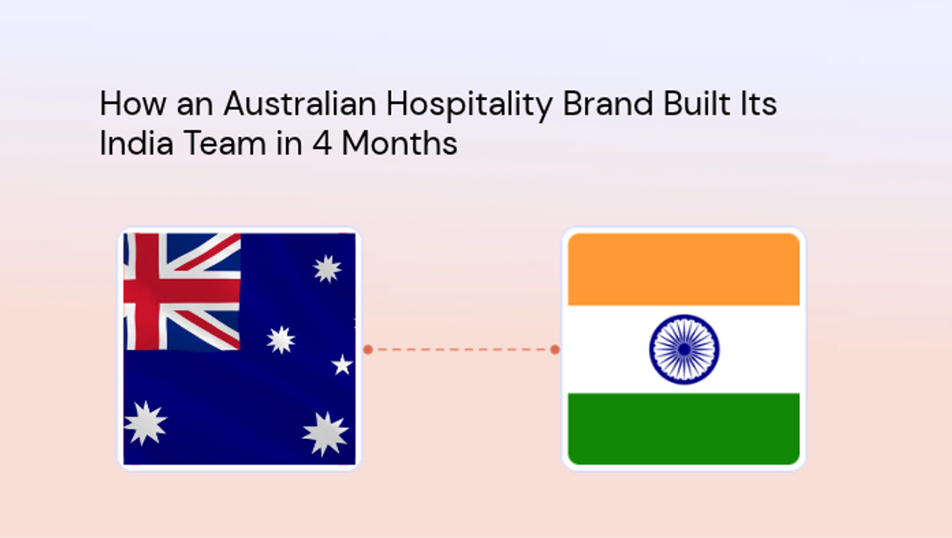 How an Australian Hospitality Brand Built Its India Team with Wisemonk