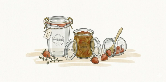 Weck Canning Jars: 100 Years of the Same Three Parts