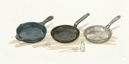 Best BIFL Frying Pan: Cast Iron, Carbon Steel or Stainless Steel?