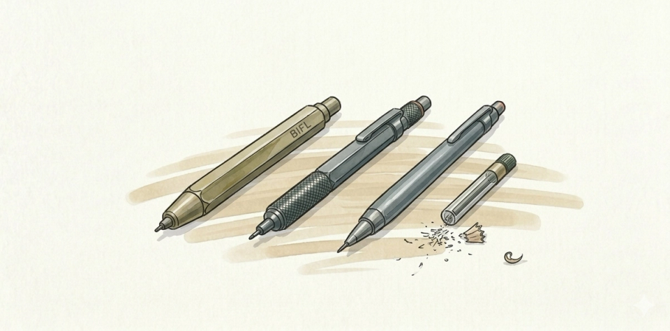 Best BIFL Mechanical Pencil: Rotring vs Staedtler vs Pentel