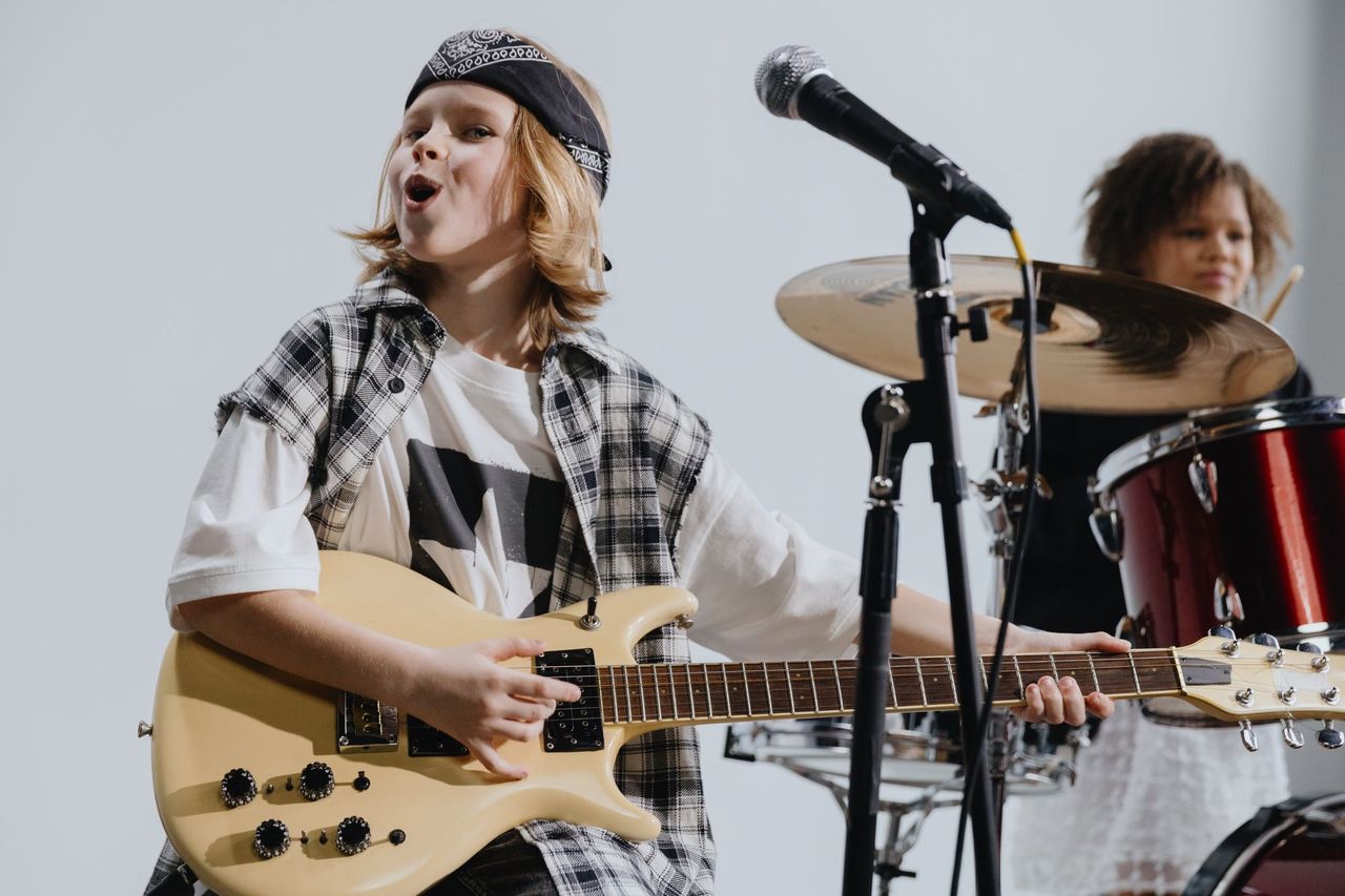 A guitarist on stage