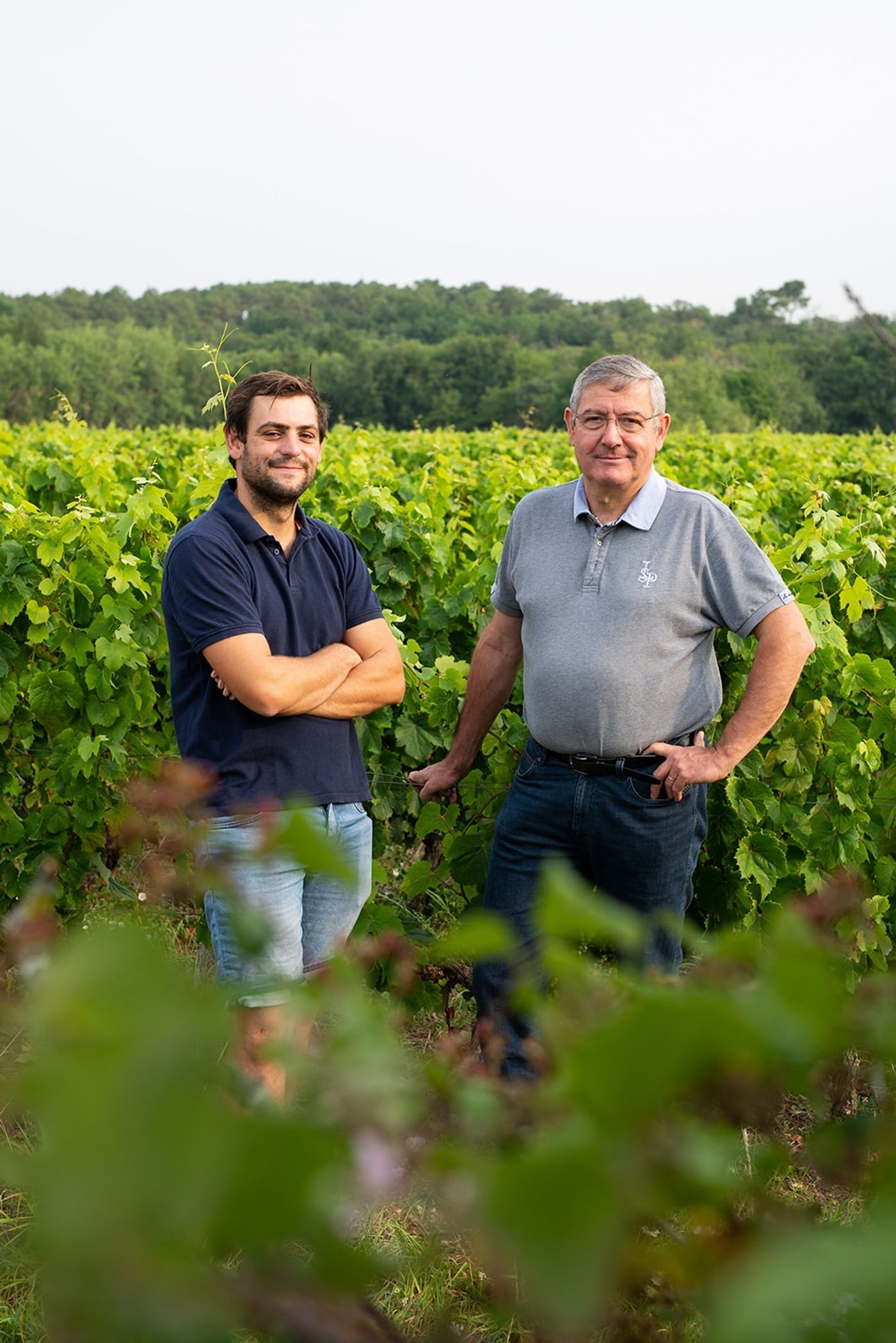 Jean-Christophe et Jean-Baptiste Mandard dans les vignes