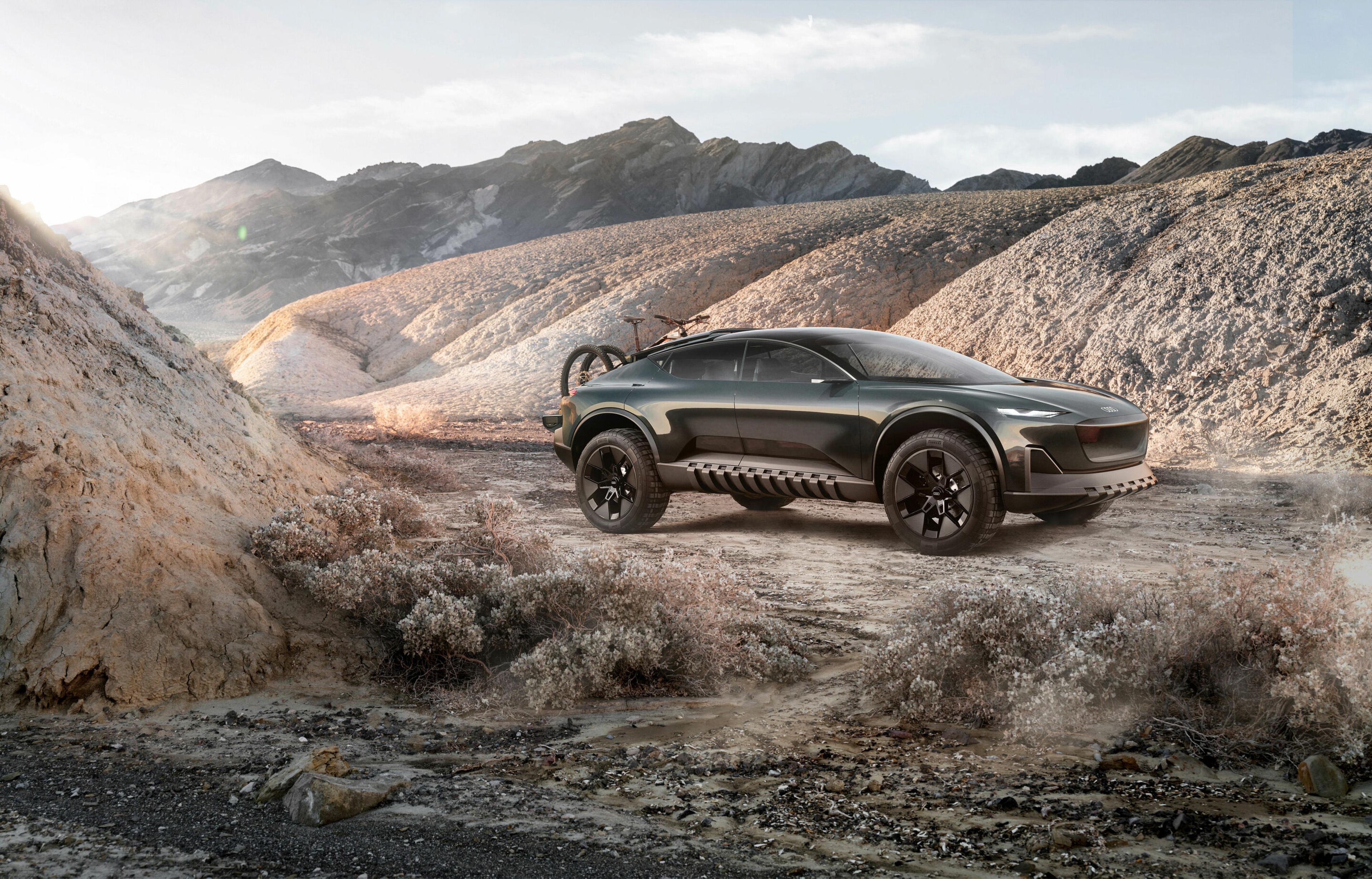 Audi activesphere concept off-road in rugged terrain