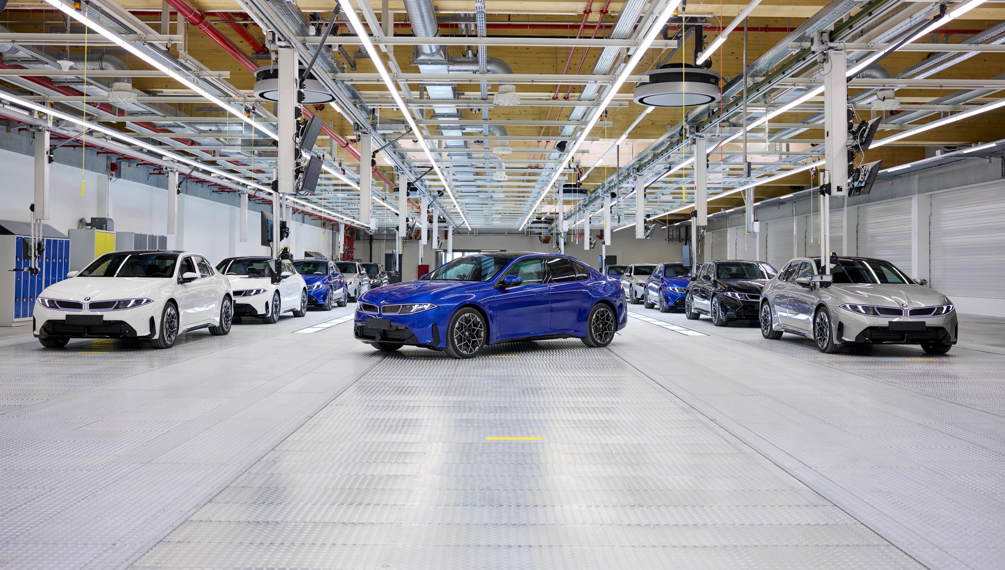 New BMW i3 Neue Klasse electric sedan at the Munich plant