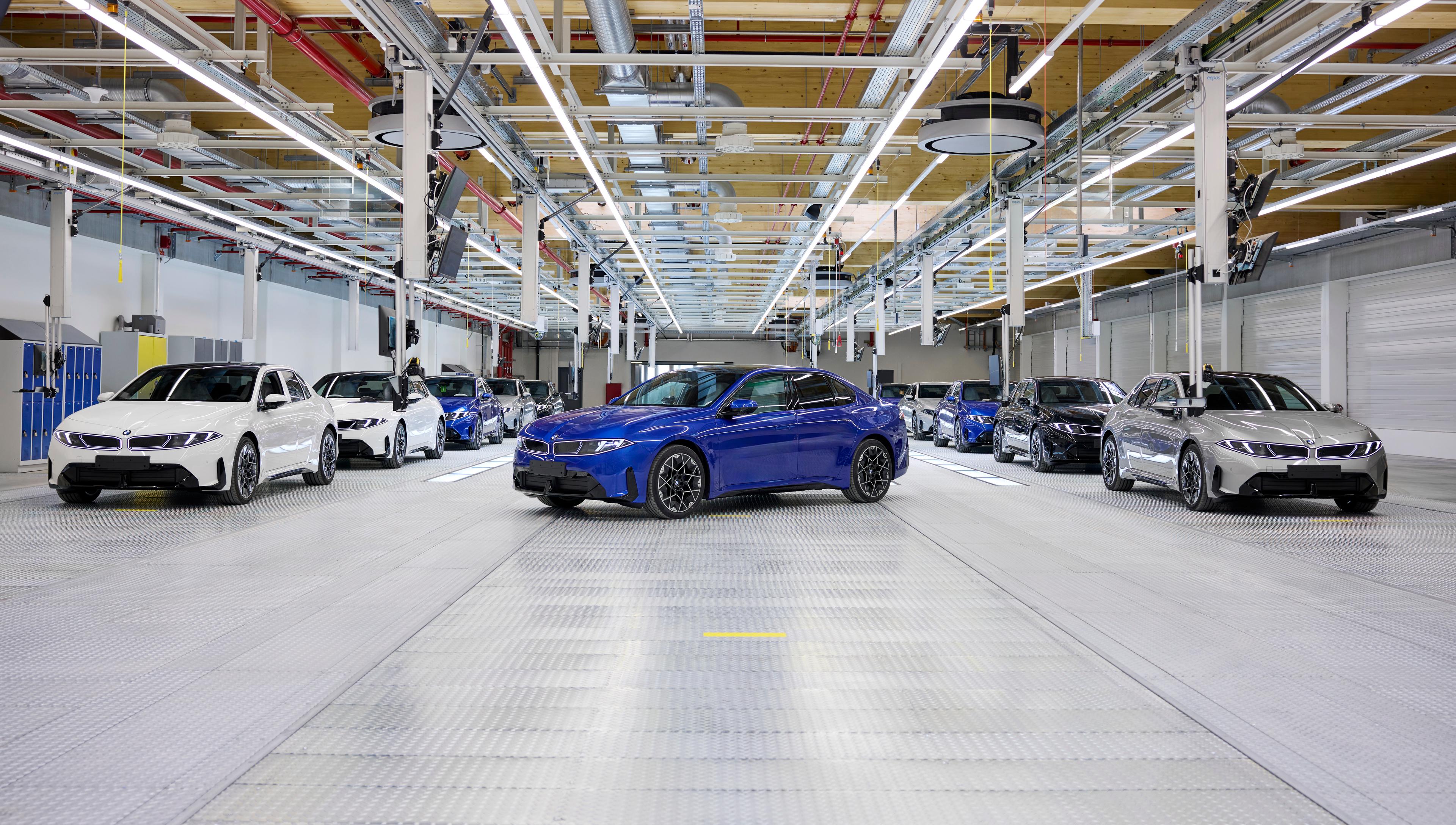 New BMW i3 Neue Klasse electric sedan at the Munich plant